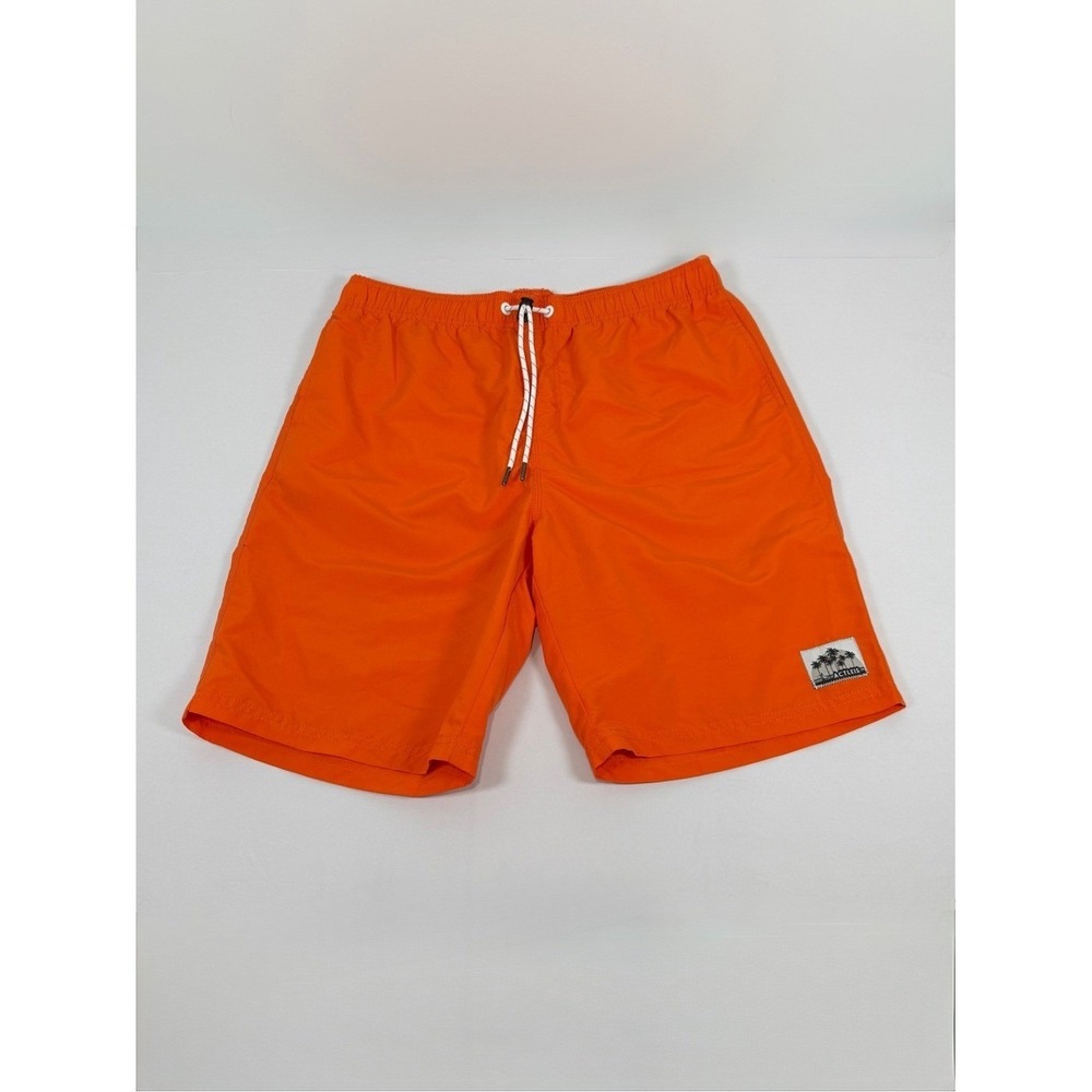 Men's Orange Swim Trunks with Drawstring Size‎ M/L